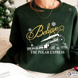 X mas Vintage Believe Polar Express Sweatshirt 3
