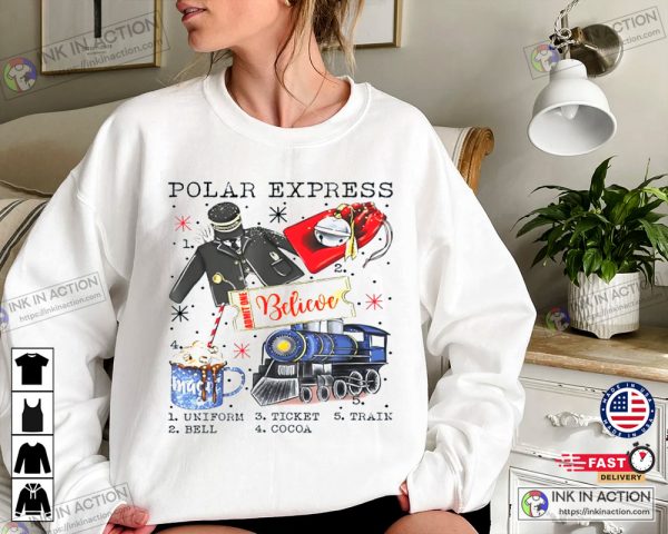 Believe Polar Express Christmas Family Hot Shirt