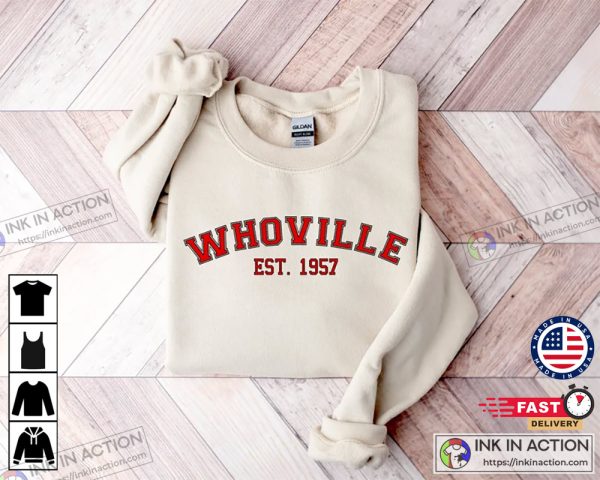 X-mas Whoville Christmas Retro Basic Matching Shirt