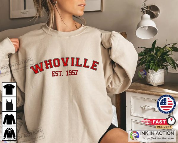 X-mas Whoville Christmas Retro Basic Matching Shirt