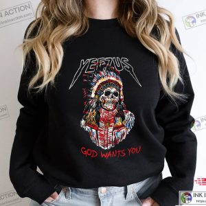 Yeezus Vintage Shirt God Wants You Yeezus Graphic T shirt 3