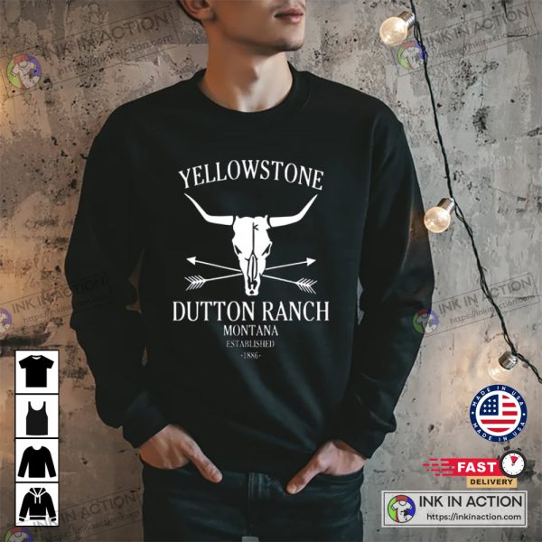 Yellowstone Apparel The Dutton Ranch Bull Skull Sweatshirt