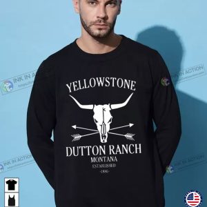 Yellowstone Apparel The Dutton Ranch Bull Skull Sweatshirt 3