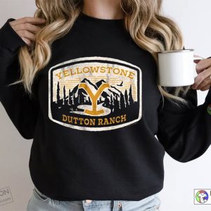 Yellowstone The Series Dutton Ranch Logo Black Sweatshirts 2