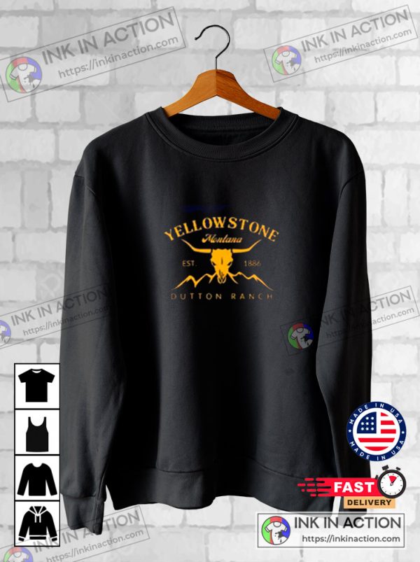 Yellowstone Hoodie Yellowstone Ranch Logo Cowboy Cowgirl Unisex Sweatshirt