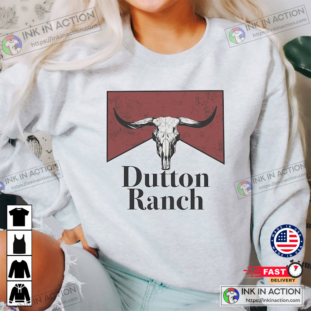Yellowstone Dutton Ranch Red Bull Long Sleeve Sand Men's Hooded