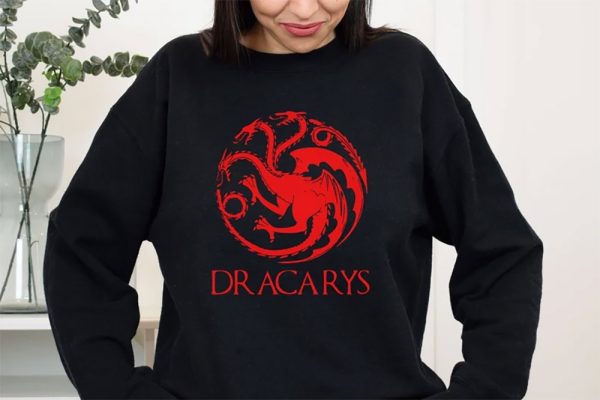 Dracarys GOT House of Dragon Sweater Fire And Blood Daenerys Targaryen Dragons Sweatshirt