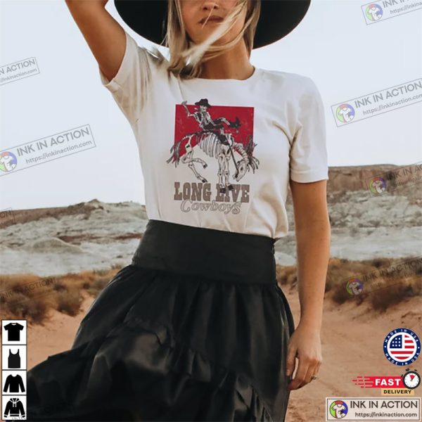 Long Live Cowboy Skeleton T-shirt, Country Girl Western Shirt