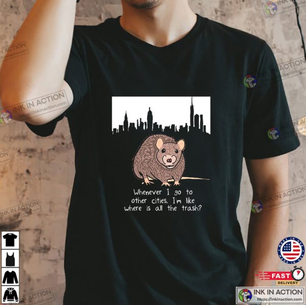 New York City Rats Shirt Giant New York Rat T-shirt