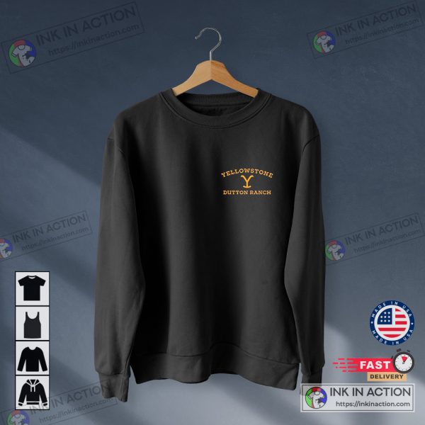 Yellowstone Dutton Ranch Logo Trending Simple T-shirt Sweatshirt