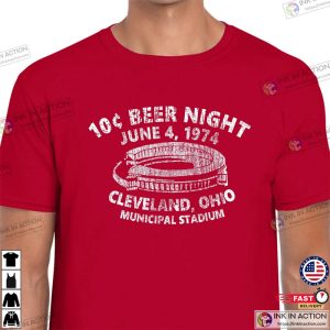 10 Cent Beer Night 1974 Cleveland Indians Municipal Stadium Vintage Style Shirt 4
