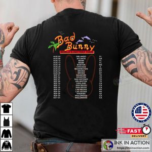 2022 Bad Bunny Tour Un Verano Sin Ti Bad Bunny Concert Shirt