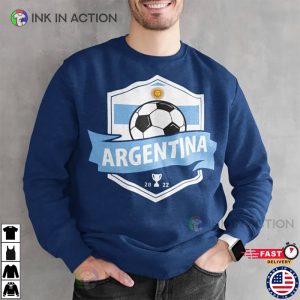 2022 World Cup Champion Argentina Winner Argentina Shirt 4