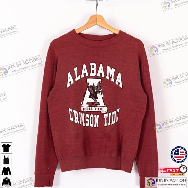 80s University Of Alabama Crimson Tide Shirt