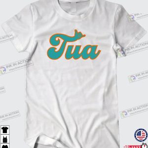 ALOHA TUA Miami Football themed Soft Ringspun Pre shrunk Cotton Tshirt 2
