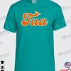 Aloha Tua Miami Football-themed Soft Ringspun Pre-shrunk Cotton T-shirt