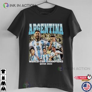 ARGENTINA World Cup Champions shirt World Cup 2022 Football Qatar Messi shirt 3