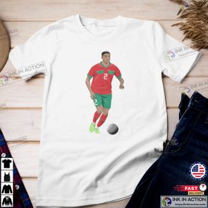 Achraf Hakimi Football Morocco World Cup 2022 Graphic T-Shirt