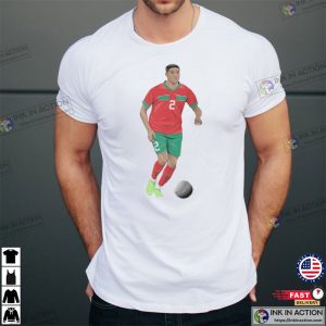 Achraf Hakimi Football Morocco World Cup 2022 Graphic T-Shirt