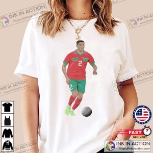 Achraf Hakimi Football Morocco World Cup 2022 Graphic T Shirt 3