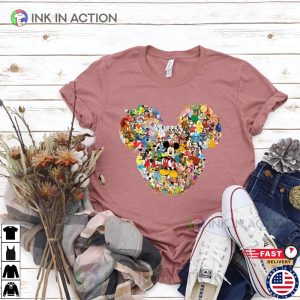 All Disney Characters Inside Mickey Ears T shirt Magical Vacation Tee 2