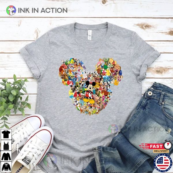 All Disney Characters Inside Mickey Ears T-shirt, Magical Vacation Tee