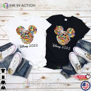 All Disney Characters Inside Mickey Ears T shirt Magical Vacation Tee 5