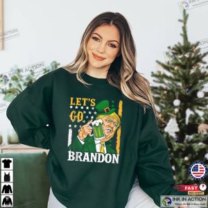 American Flag Lets Go Brandon St Patricks Day T Shirt 2