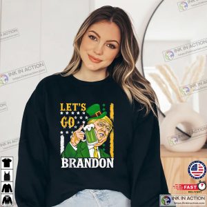 American Flag Let’s Go Brandon, St Patrick’s Day T-Shirt