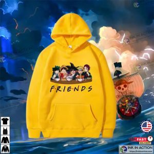 Anime Hoodie Strawhat Anime Lover Gifts Anime FRIENDS Hoodie Anime Fan Pullover 2