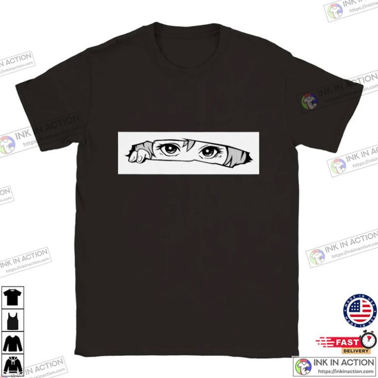 Mystic Eye Kids Graphic T-Shirt | Neon Anime Printed Half Sleeve Tee with Front & Back Design