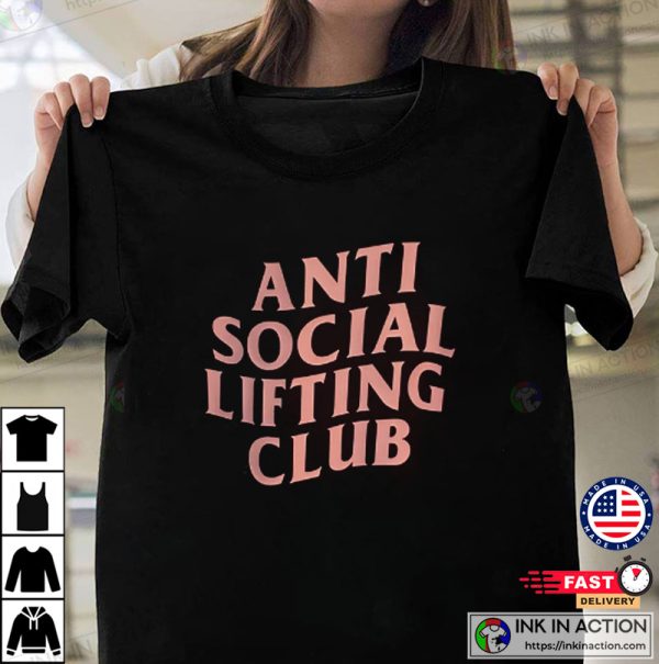 Anti Social Lifting Club Pump Cover Gym T-shirt