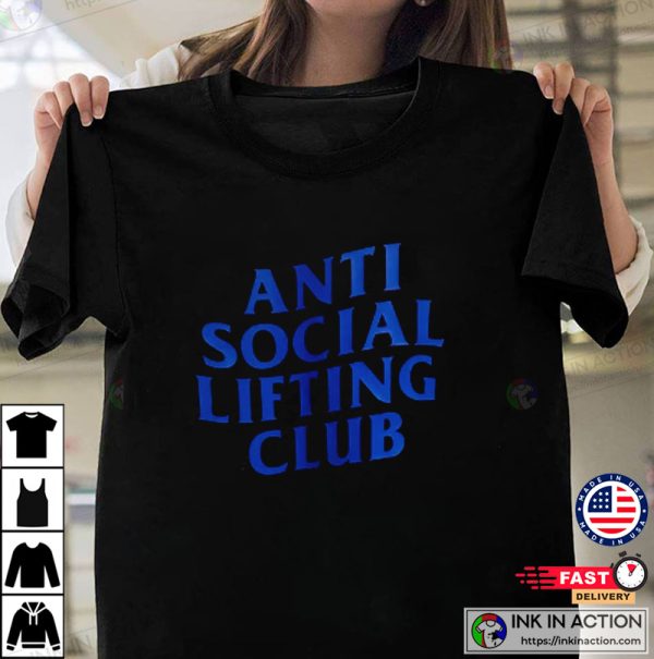 Anti Social Lifting Club Pump Cover Gym T-shirt