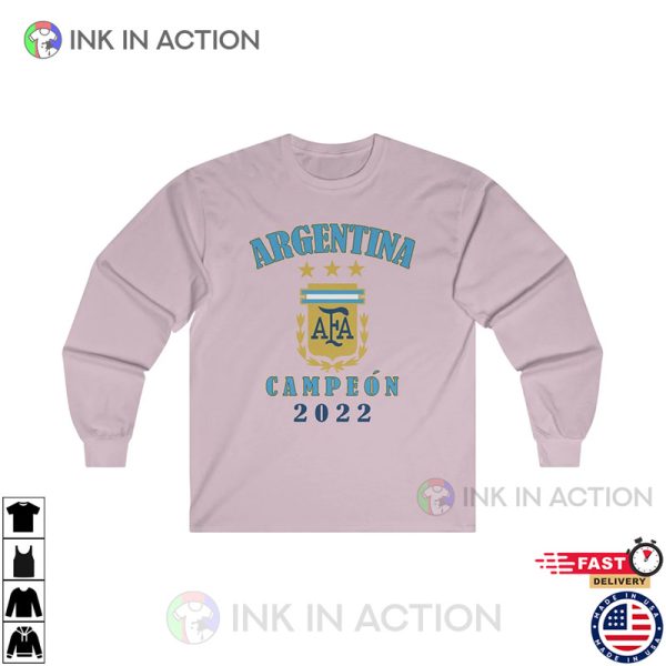 Argentina Campeon 2022 Argentina Champion Shirt Remera de Argentina