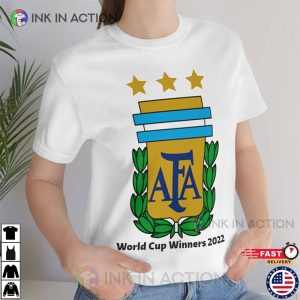 Argentina World Cup Winners 2022 Messi Soccer Tee Messi Jersey Argentina Champions 4