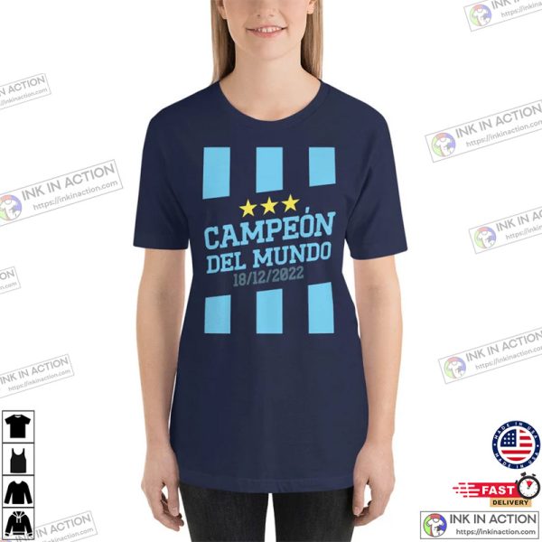 Argentina World Cup Winners 2022 Football T-shirt