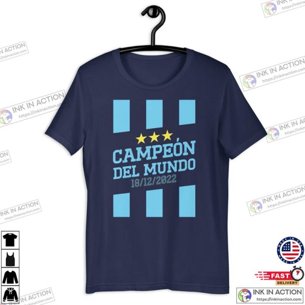 Argentina World Cup Winners 2022 Football T-shirt