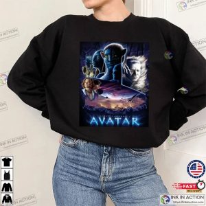Avatar 2 Poster Sweatshirt Avatar Pandora At Night MovieThe Way Of Water Sweatshirt 4