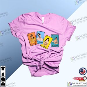 Bad Bunny Gifts For Her Christmas Gift IdeaBad Bunny Loteria Graphic Tees for Women