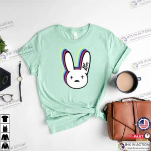 Bad Bunny Print Tee Bad Bunny Short Sleeve Shirt Funny Bad Bunny Shirt 2
