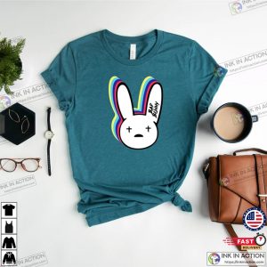 Bad Bunny Print Tee Bad Bunny Short Sleeve Shirt Funny Bad Bunny Shirt 3