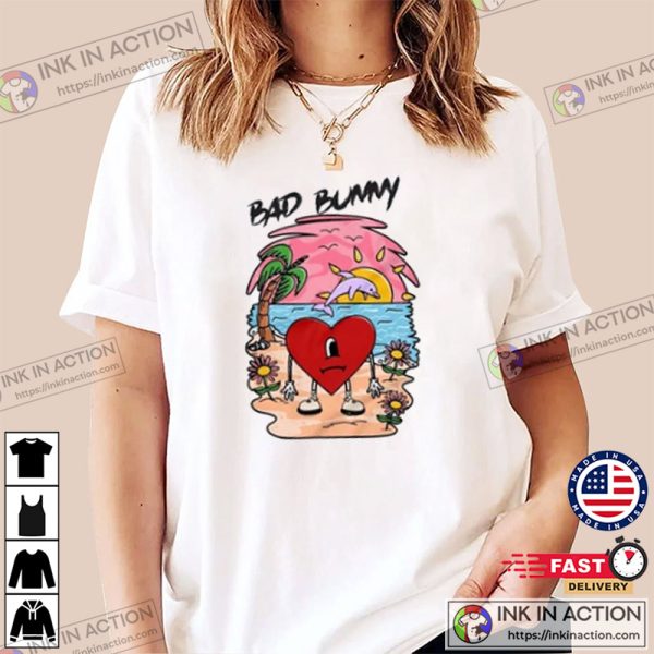 Bad Bunny Heart Bad Bunny Tour Shirt