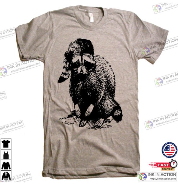 Bad Raccoon T-Shirt, Animal Shirt