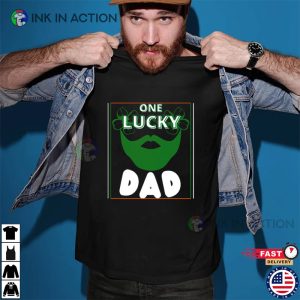 Beard One Lucky Dad St Patrick Day T shirt 3