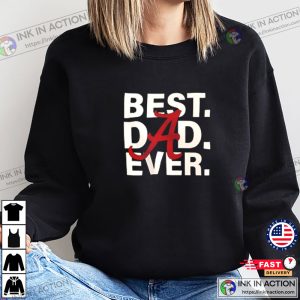 Best Dad Ever Alabama Crimson Tide Dark Red Vintage T Shirt Fathers Day Shirt Daddy Shirt 3