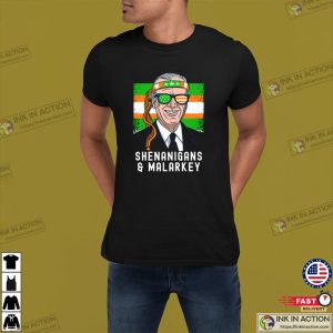 Biden St Patricks Day Irish Lucky Shenanigans Malarkey Shamrock T shirt 4