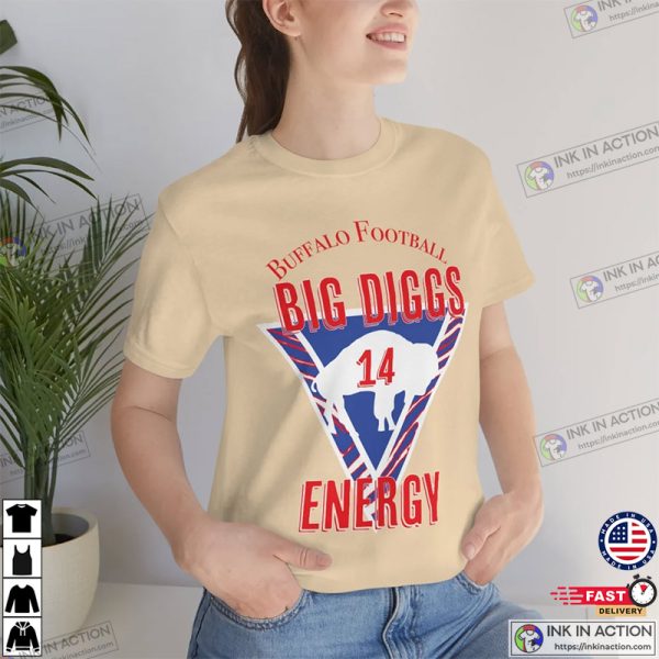Big Diggs Energy Buffalo Football Tee