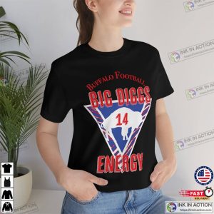 Big Diggs Energy Buffalo Football Tee