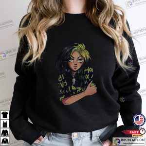 Billie Eilish Unisex T Shirt Anime Billie Merch 4
