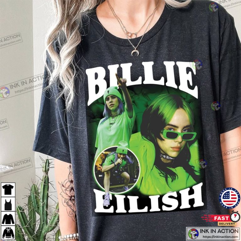 Billie Eilish Vintage Retro Bootleg Shirt - Print your thoughts. Tell ...